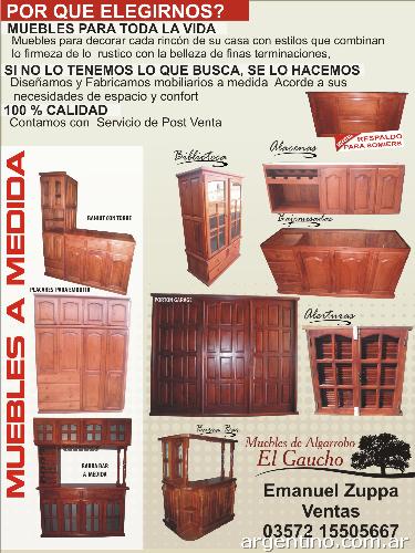 Muebles De Algarrobo El teléfono - Garzón 641 Oncativo Cba., Oncativo