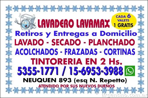 Lavadero Tintorería Lavamax Caballito: teléfono horarios - Neuquén 893, Caballito