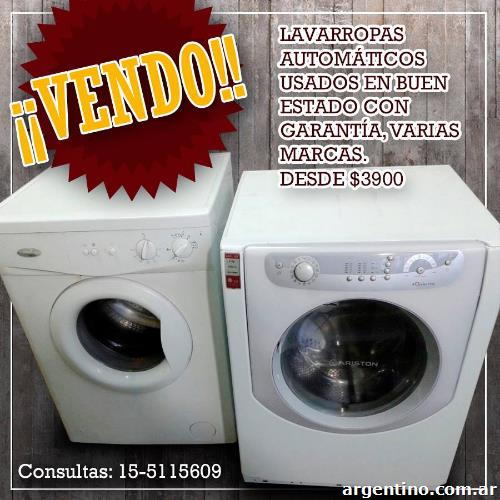 Apto inquilino Planificado Venta de lavarropas en La Plata: teléfono