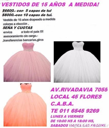 Vestidos De 15 Años A Medida alta costura: teléfono y horarios - Av  Rivadavia 7055 Loc 45, Flores