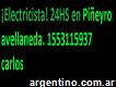 Electricista en Piñeyro 1553115937, carlos 24hs avellaneda
