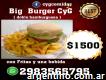 Hamburguesa Big burger cyg con fritas